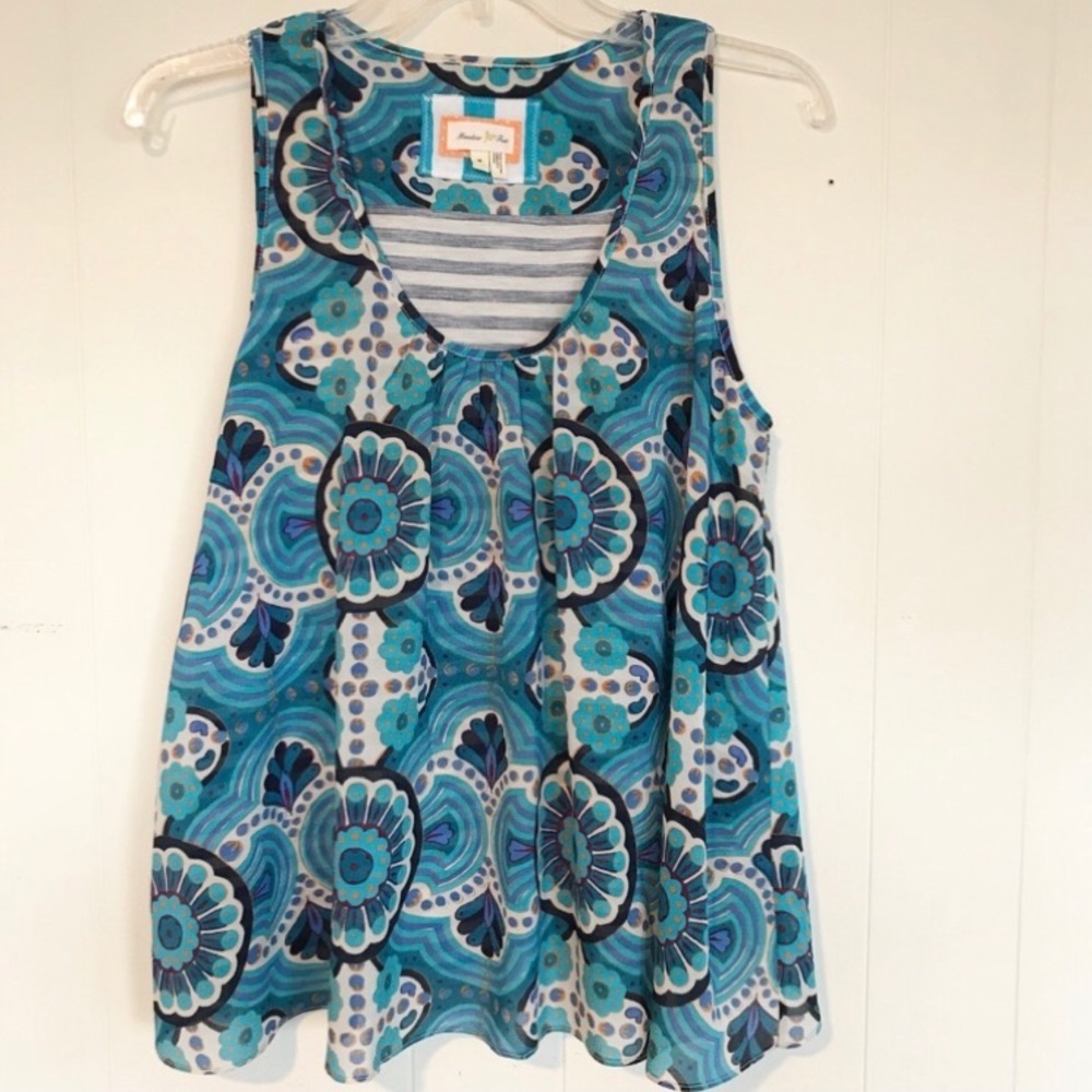 Anthropologie: Meadow Rue Floral Layered Top, M